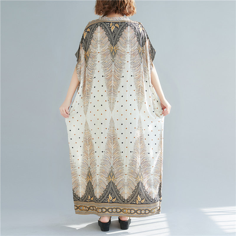 Bohemian Resort Style Chic Vintage Dress