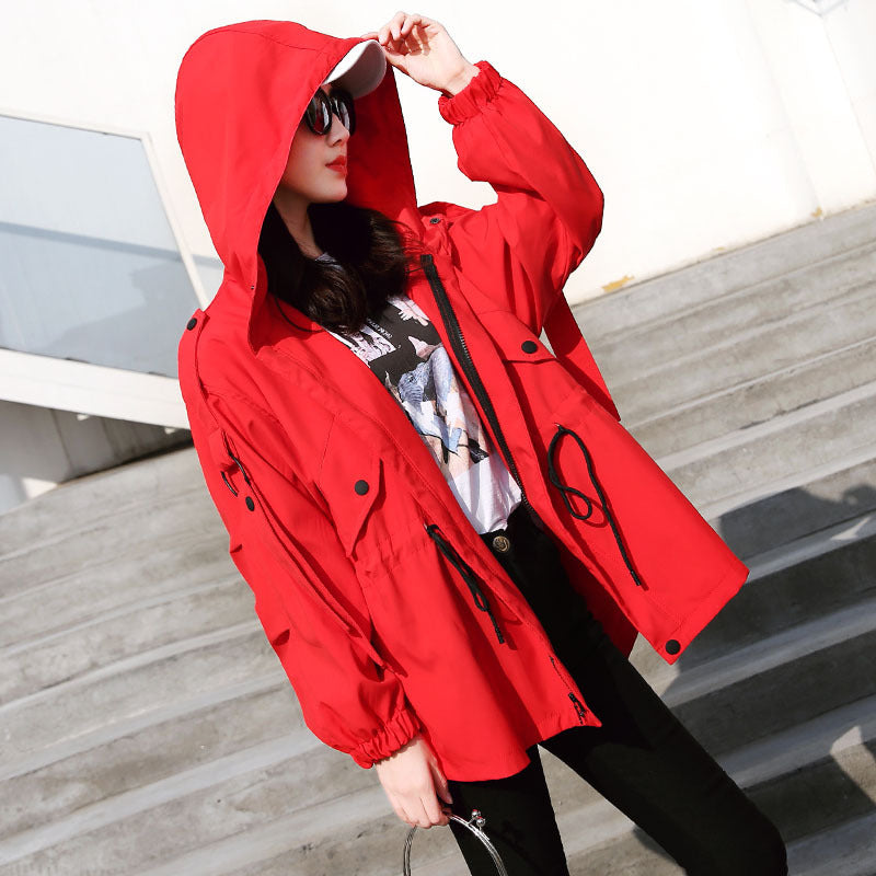Short Chic Hong Kong Style Windbreaker