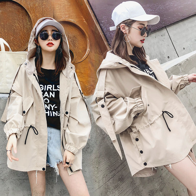 Short Chic Hong Kong Style Windbreaker