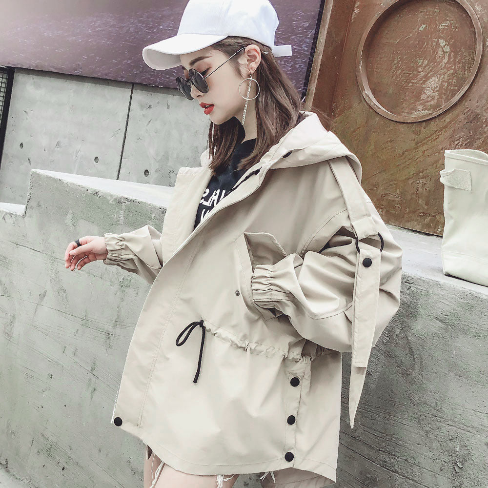 Short Chic Hong Kong Style Windbreaker