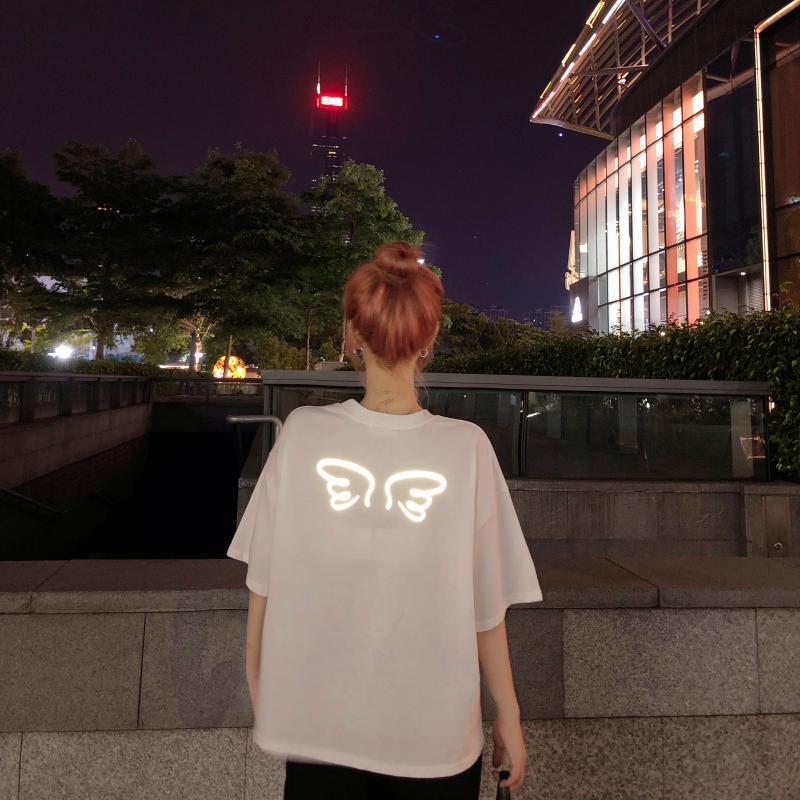 Summer Harajuku Style,Foreign Style, All-match Port Style, Lazy Chic Top Tide