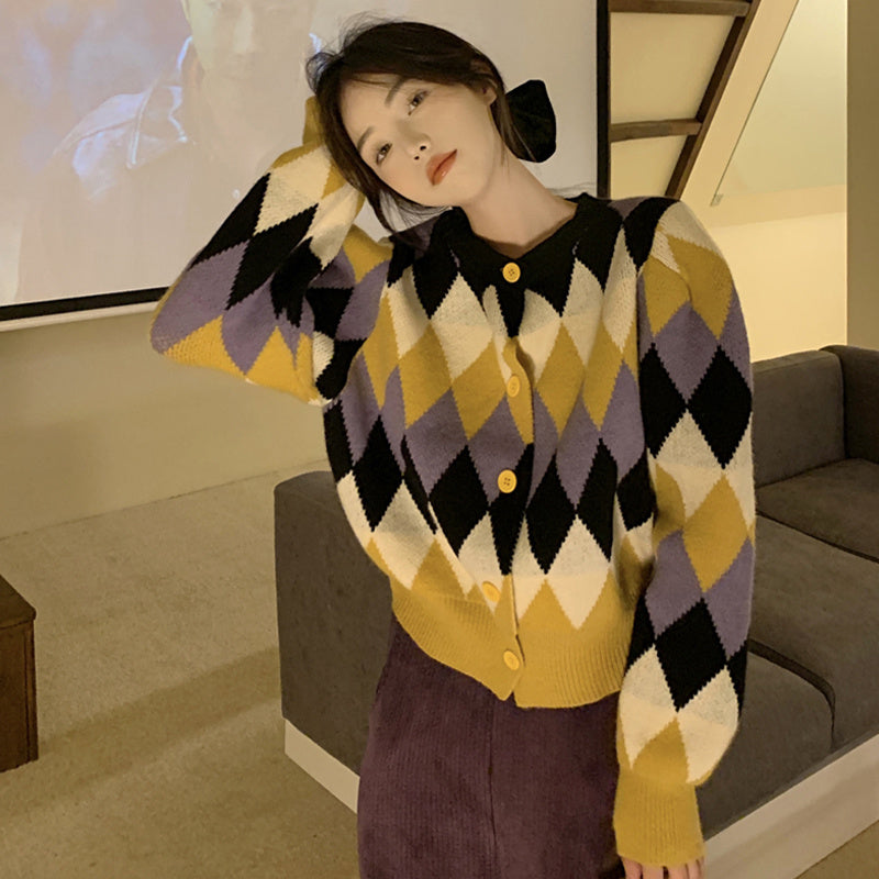 New Korean Style Small Chic Knit Cardigan Jacket