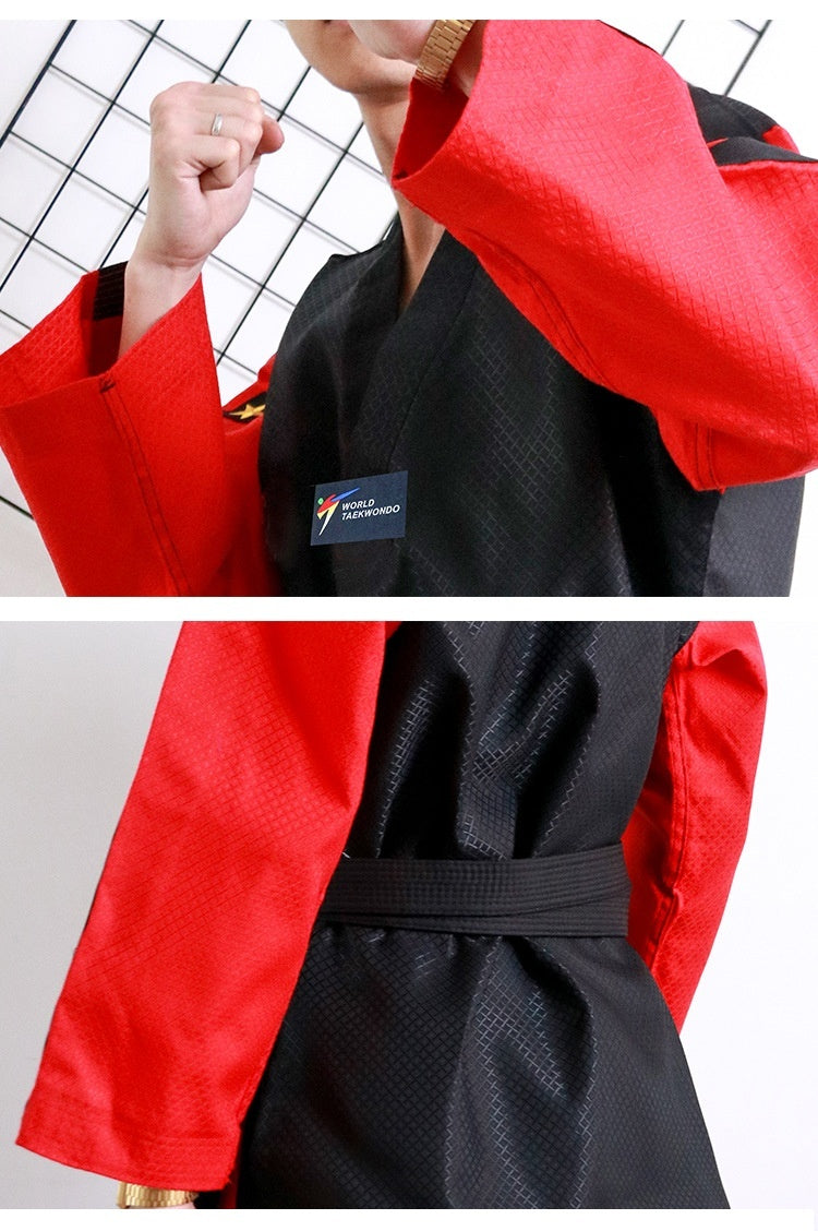 Kids Boxing Uniform Beginner College Student Training Taoist Robe Embroidered