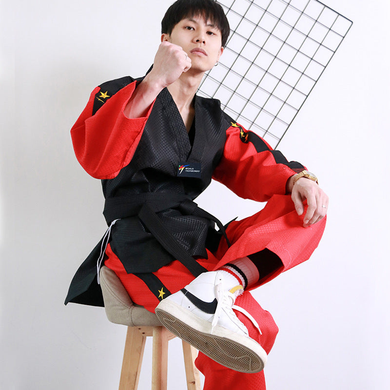 Kids Boxing Uniform Beginner College Student Training Taoist Robe Embroidered