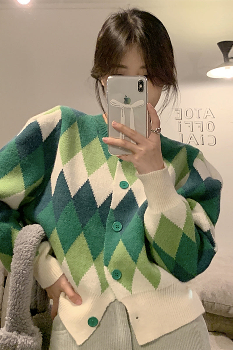 New Korean Style Small Chic Knit Cardigan Jacket