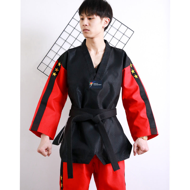 Kids Boxing Uniform Beginner College Student Training Taoist Robe Embroidered