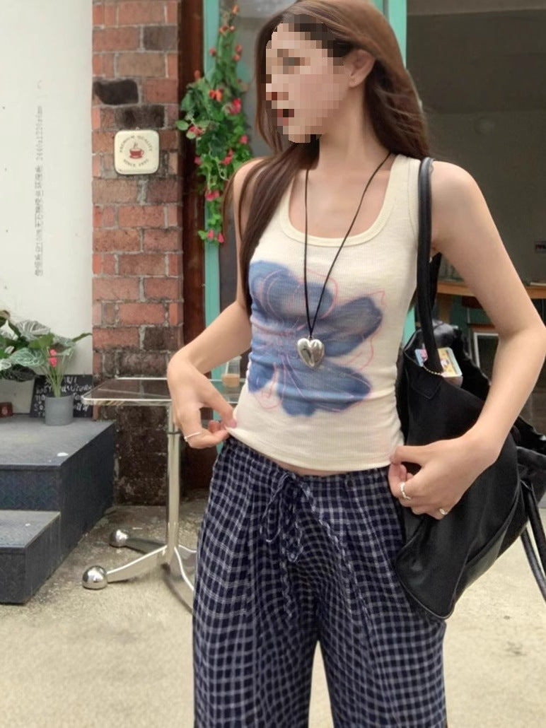 Women's Korean-style Chic Slim-fit Printed Vest