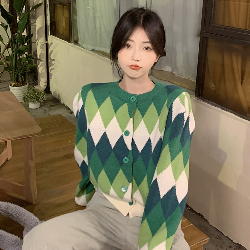 New Korean Style Small Chic Knit Cardigan Jacket