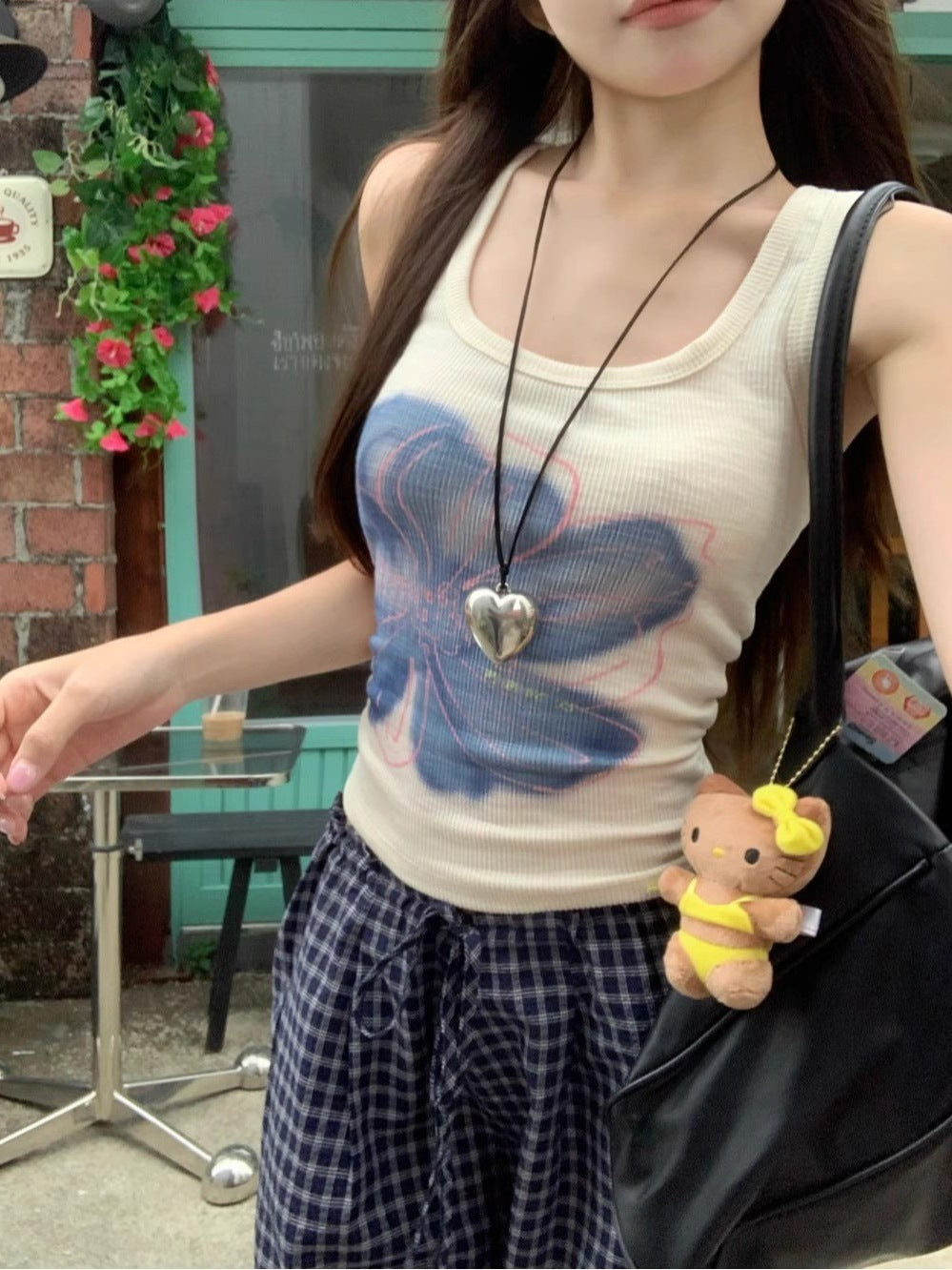 Women's Korean-style Chic Slim-fit Printed Vest