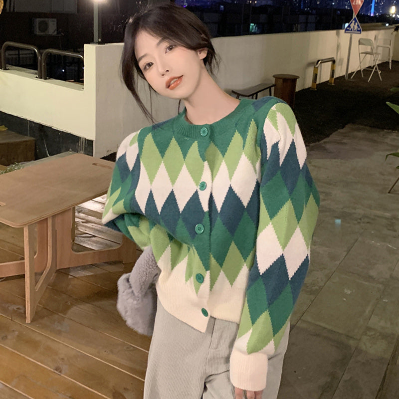 New Korean Style Small Chic Knit Cardigan Jacket