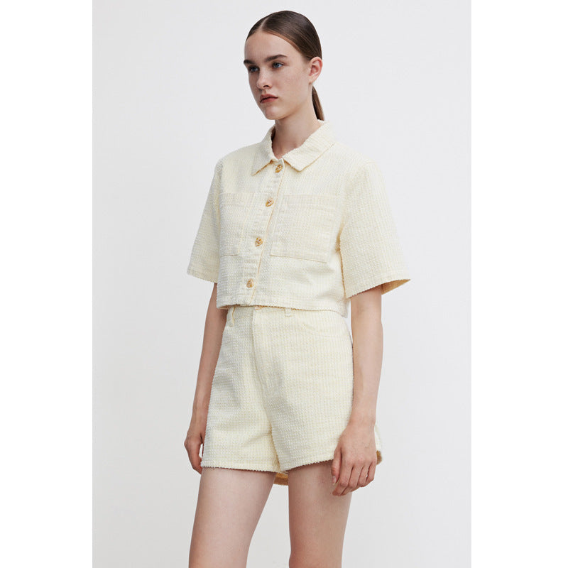 Western Style Chic Casual Short Shirt